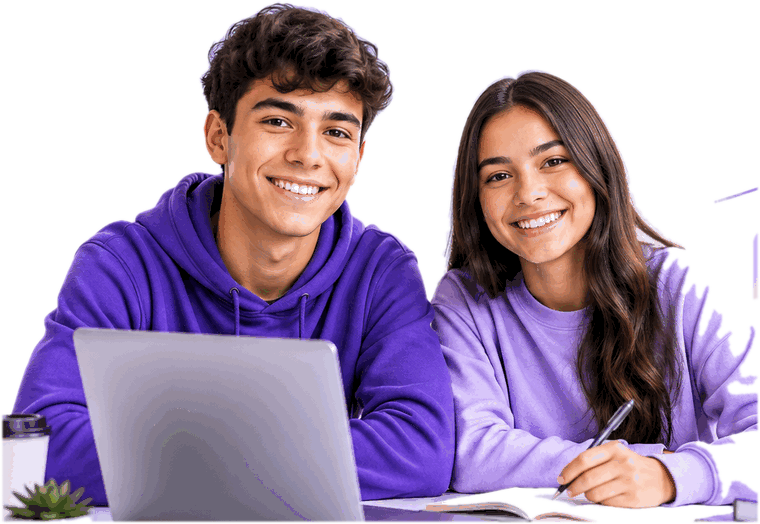 Estudiantes de Preicfes App estudiando con su plan de entrenamiento